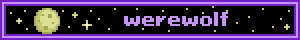 small blinking gif reading werewolf